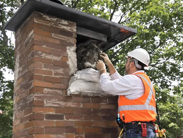 Humane removal of debris and animals by Columbus Chimney Sweep in Columbus, OH