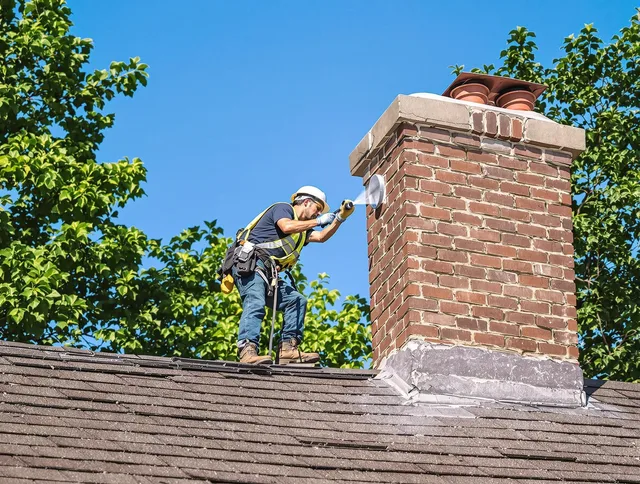 Columbus Chimney Sweep performing an inspection with advanced tools in Columbus, OH