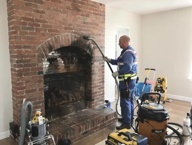 Columbus Chimney Sweep expert performing detailed chimney sweep in Columbus, OH