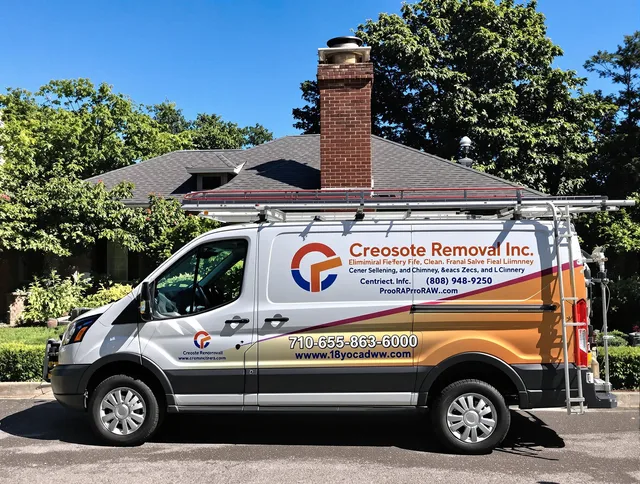 Columbus Chimney Sweep technician removing creosote safely in Columbus, OH
