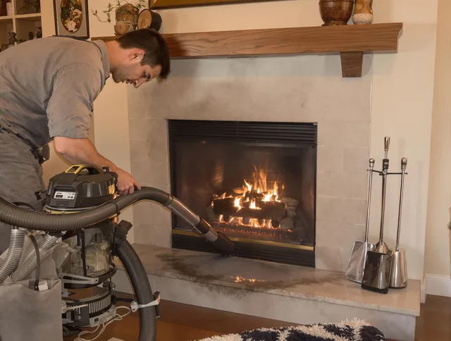 Routine fireplace upkeep by Columbus Chimney Sweep in Columbus, OH