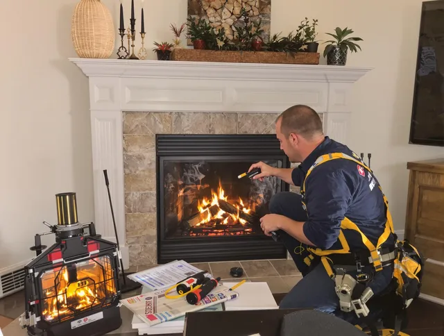 Safety-focused fireplace inspection by Columbus Chimney Sweep in Columbus, OH
