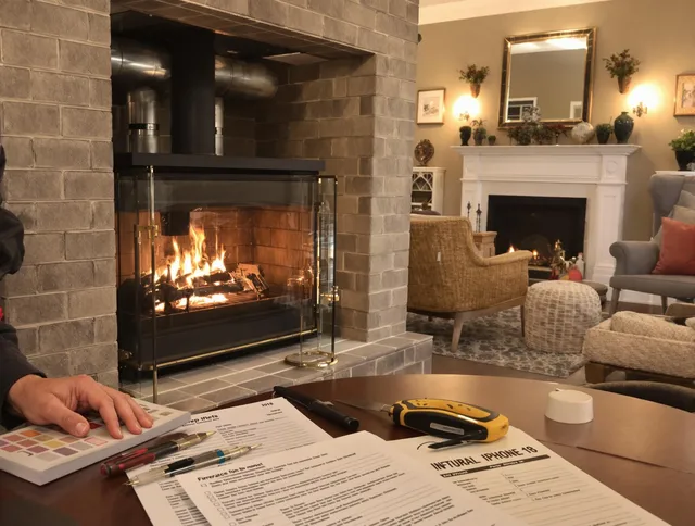 Columbus Chimney Sweep verifying fireplace safety measures in Columbus, OH